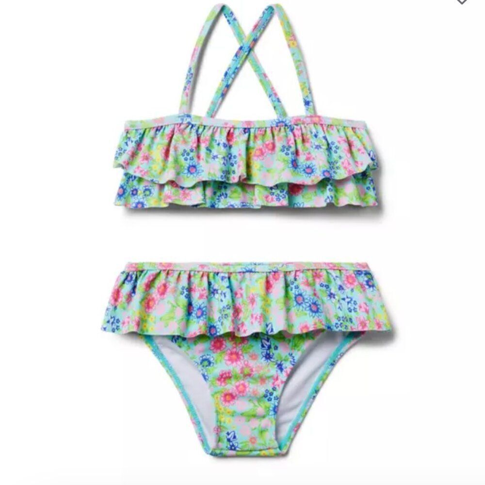 Janie and Jack 100048652 Recycled Floral 2-Piece Swimsuit NWT size 6-12 months
